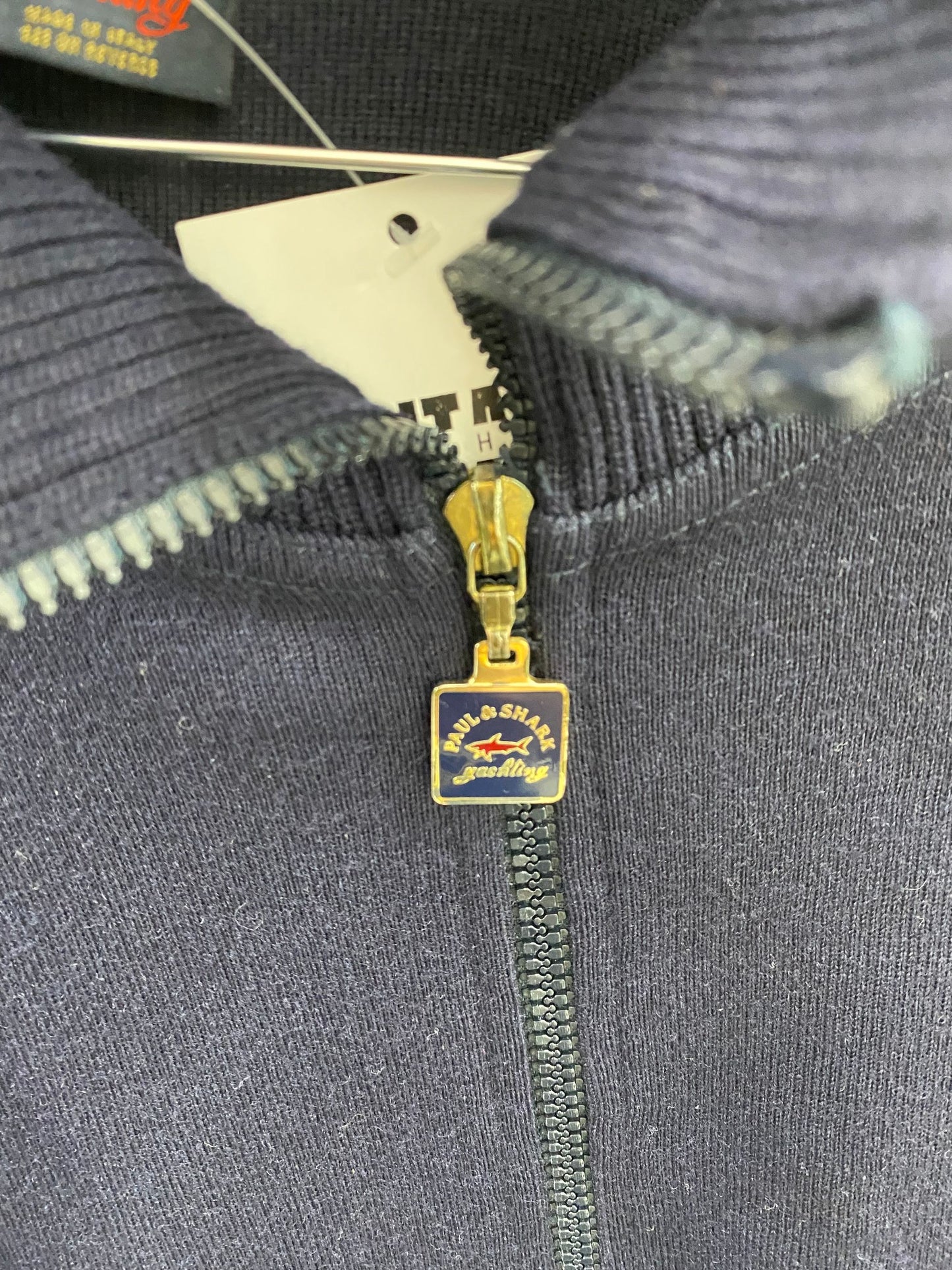 maglione con zip paul e shark