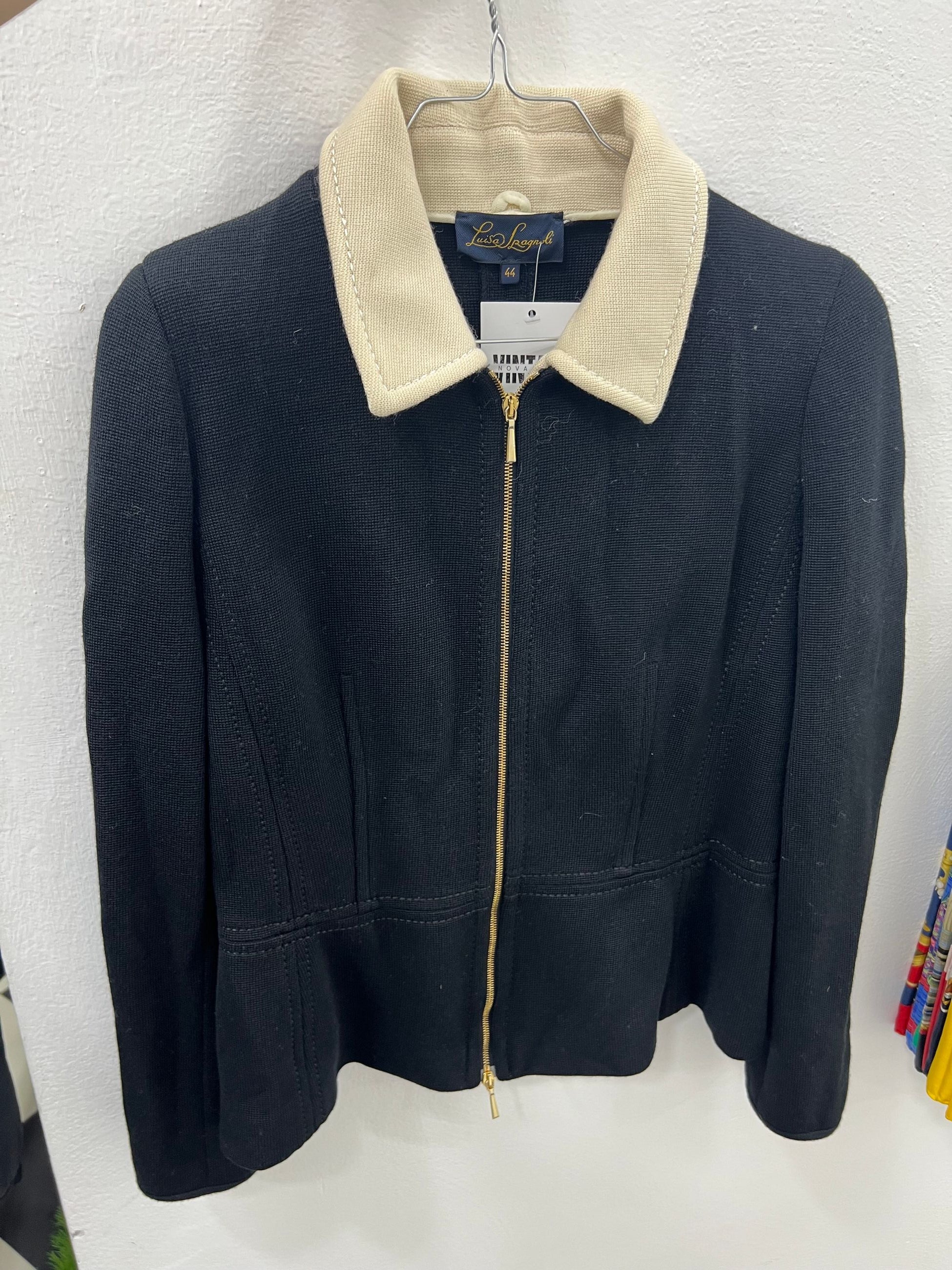 giacca con zip luisa spagnoli