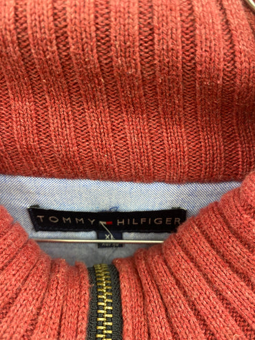 maglione con zip tommy Hilfiger