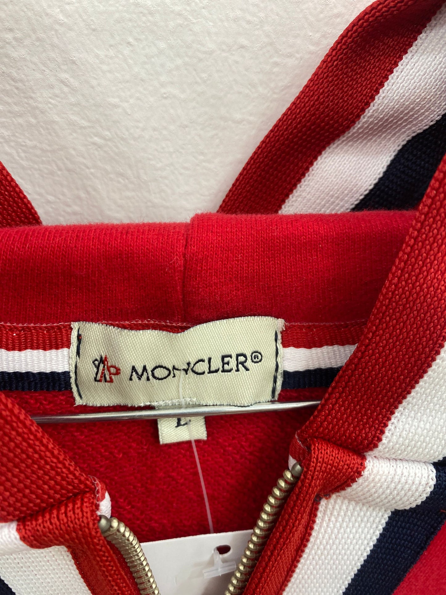 felpa con zip moncler